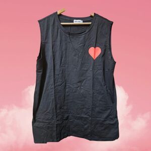 Magic MK Black Tank Pocket Heart Size L‎ (4527)